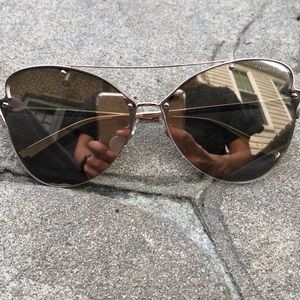 Tiffany&Co Paper Flowers Butterfly Gold Sunglasses
